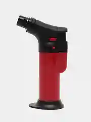 Алый турбо зажигалка "Горелка" газовая, заправляемая,Газовая горелка автоген