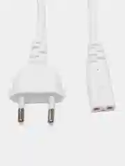 Белый кабель питания IEC C7 восьмерка 2-pin для playstation 1/2/3/4/5