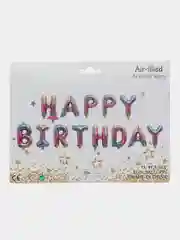 Гирлянда растяжка из воздушных шаров Happy Birthday, С днем рождения, на праздник