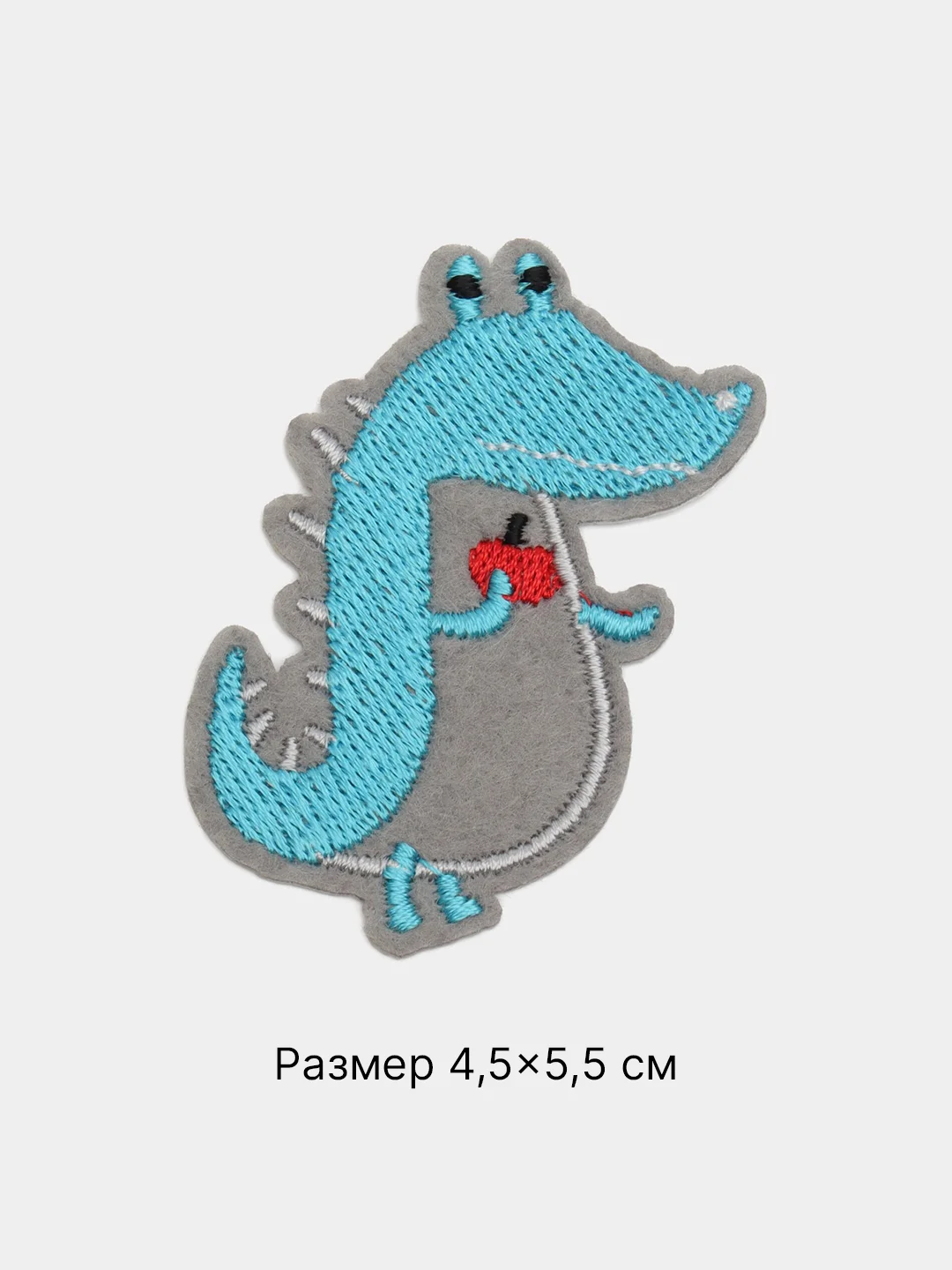 Тёмно-бирюзовый термонаклейка тканевая "Животные, природа", термозаплатка на одежду, термотрансфер, патч