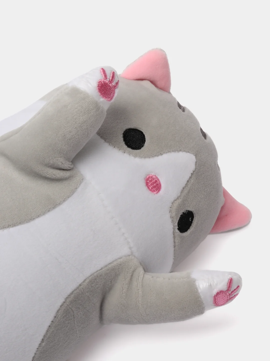 Серый мягкая игрушка "Кот батон", 50 / 70 / 90 / 110 см, кот британец, котик, кот сосиска, 90 см