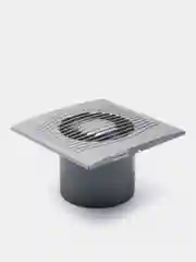 Вытяжной вентилятор 100 бесшумный тонкий с клапаном серый SLIM 4C Gray metal