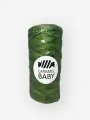 Зеленый шнур Caramel Baby, полиэфирный, 2 мм, 200 метров для вязания и макраме
