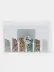 Морской стеклянная крошка для изделий, набор разных цветов, 1-3 мм