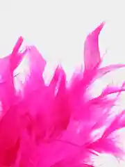 Фуксия перья на ленте, декоративные, Марабу, цвет фуксия, 1 метр, Color SI