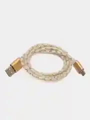 Золотой светящийся провод микро usb