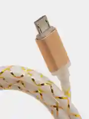 Золотой светящийся провод микро usb