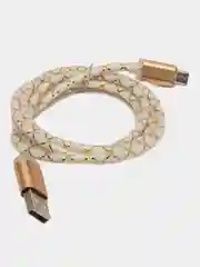 Золотой светящийся провод микро usb