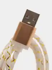 Золотой светящийся провод микро usb