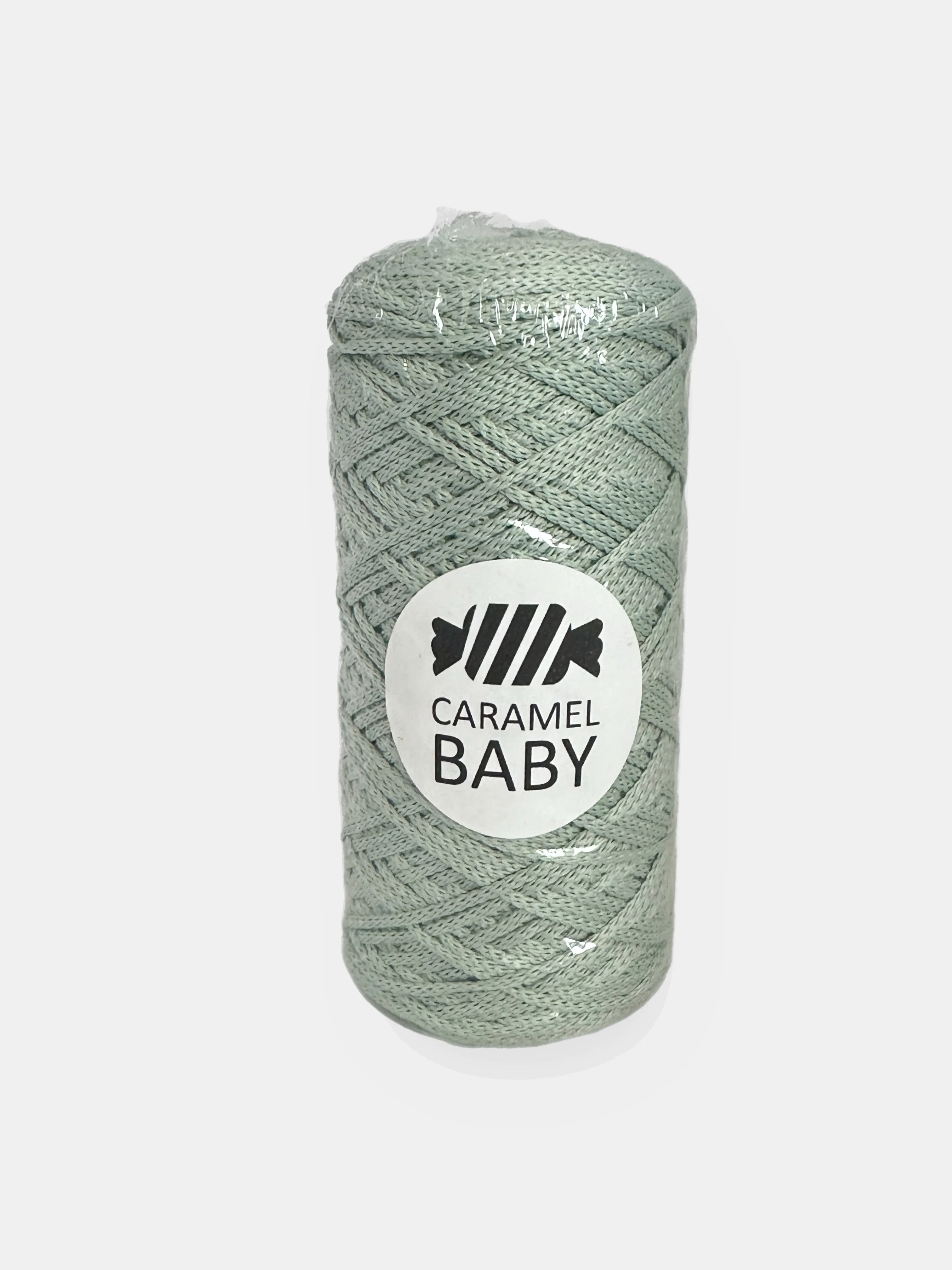 Ледяной шнур Caramel Baby, полиэфирный, 2 мм, 200 метров для вязания и макраме