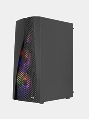 Корпус ATX Aerocool Wave-G-BK-v2, Midi-Tower, без БП, черный