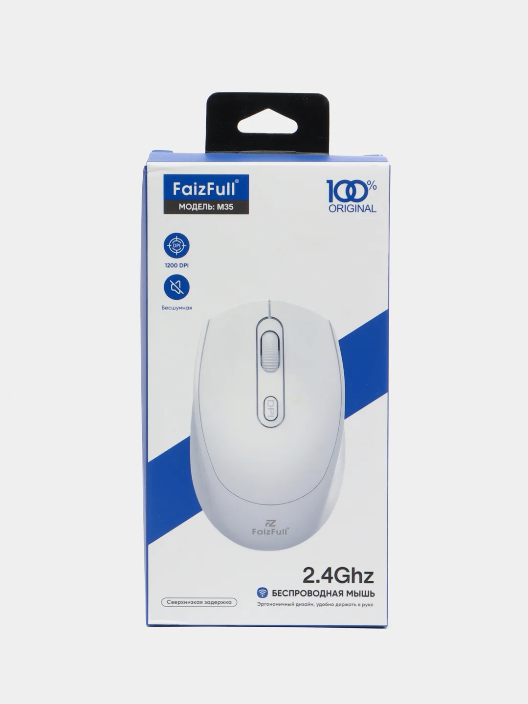 Белый беспроводная мышь FaizFull M35 (1200 Dpi, 2.4Ghz)