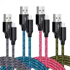Желтый кабель для зарядки Type-C, Lightning, Micro USB
