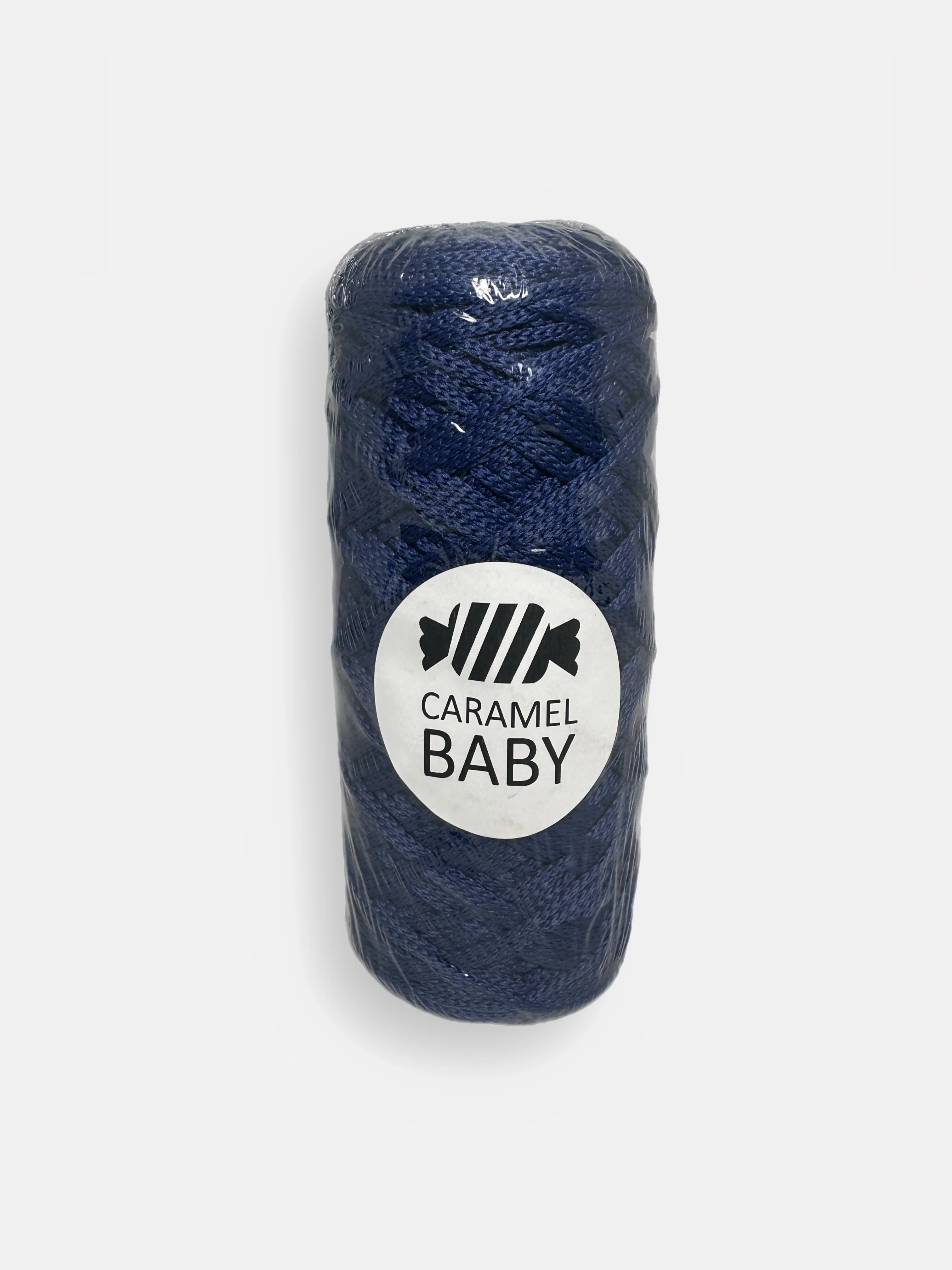 Синий шнур Caramel Baby, полиэфирный, 2 мм, 200 метров для вязания и макраме