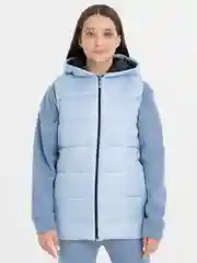 Голубой комплект тройка женский, жилетка, штаны, худи весна-осень