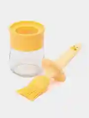 Желтый масленка Утка с силиконовой кисточкой