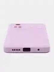 Сиреневый чехол силиконовый для Xiaomi Poco M4 Pro 4G / Сяоми Поко М4 Про 4Г, с мягким подкладом