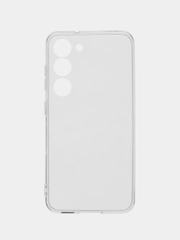 Чехол для Samsung Galaxy S23 (Самсунг Галакси С23), прозрачный, силиконовый
