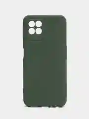 Тёмно-зелёный чехол силиконовый для Realme 8i / Narzo 50 4G (Реалми 8Ай / Нарзо 50), Silicone Cover