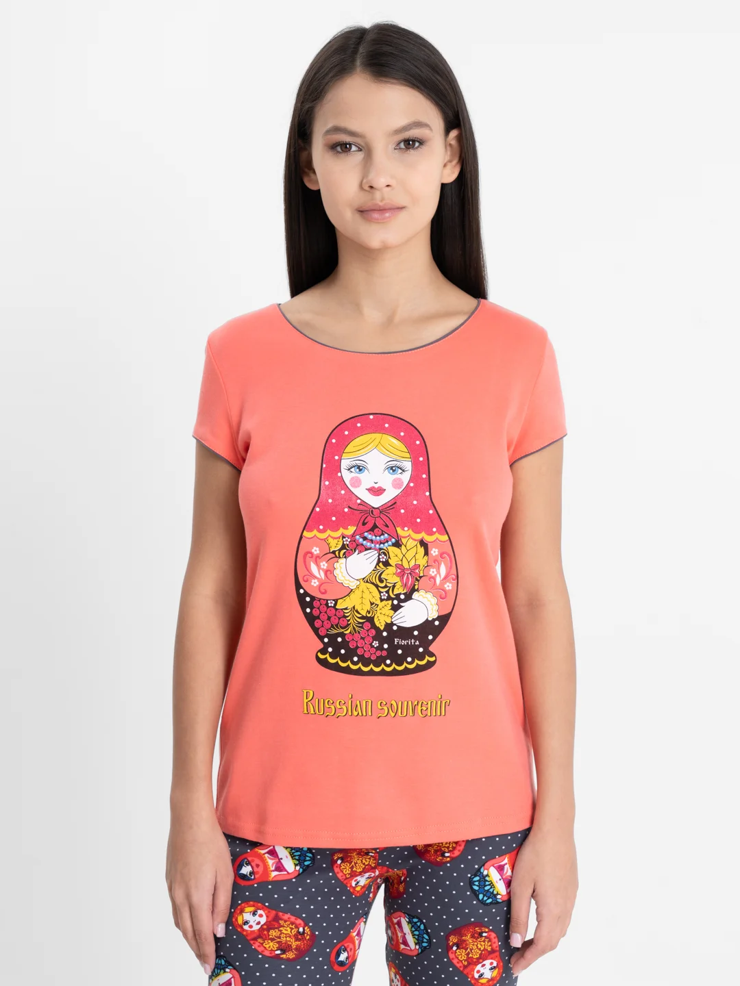 Коралловый костюм домашний FI2289