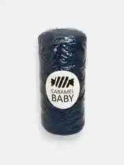 Темно-синий шнур Caramel Baby, полиэфирный, 2 мм, 200 метров для вязания и макраме