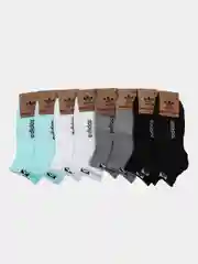 Серый мужские,женские короткие,спортвные,цветные носки. 8 пар