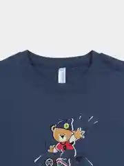 Синий меланж футболка для мальчика, 100% хлопок, Takro