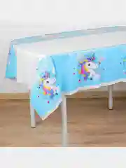 Лазурный скатерть праздничная, детская, клеенка одноразовая на день рождения для детей