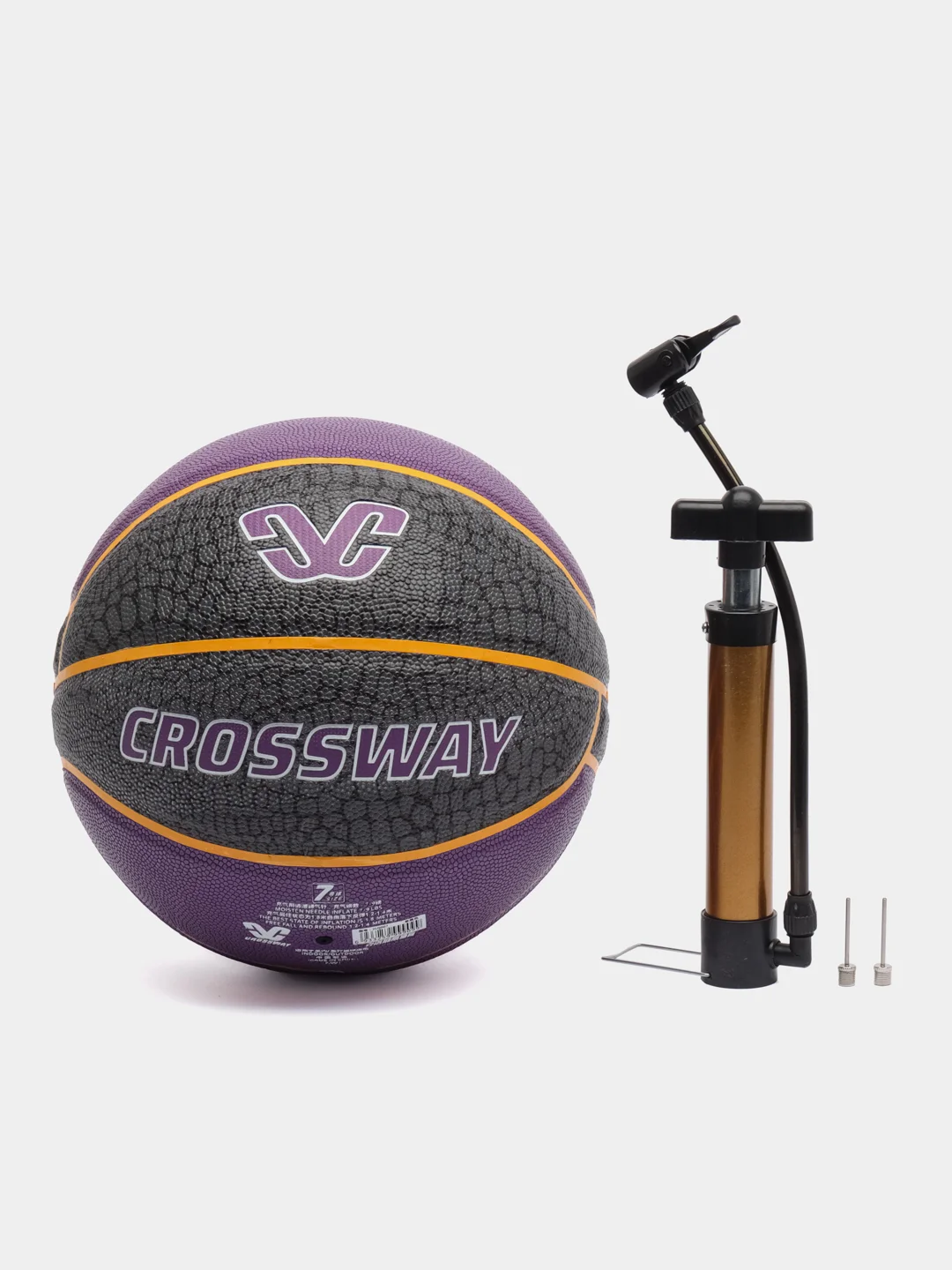 Фиолетовый мяч баскетбольный Crossway №7