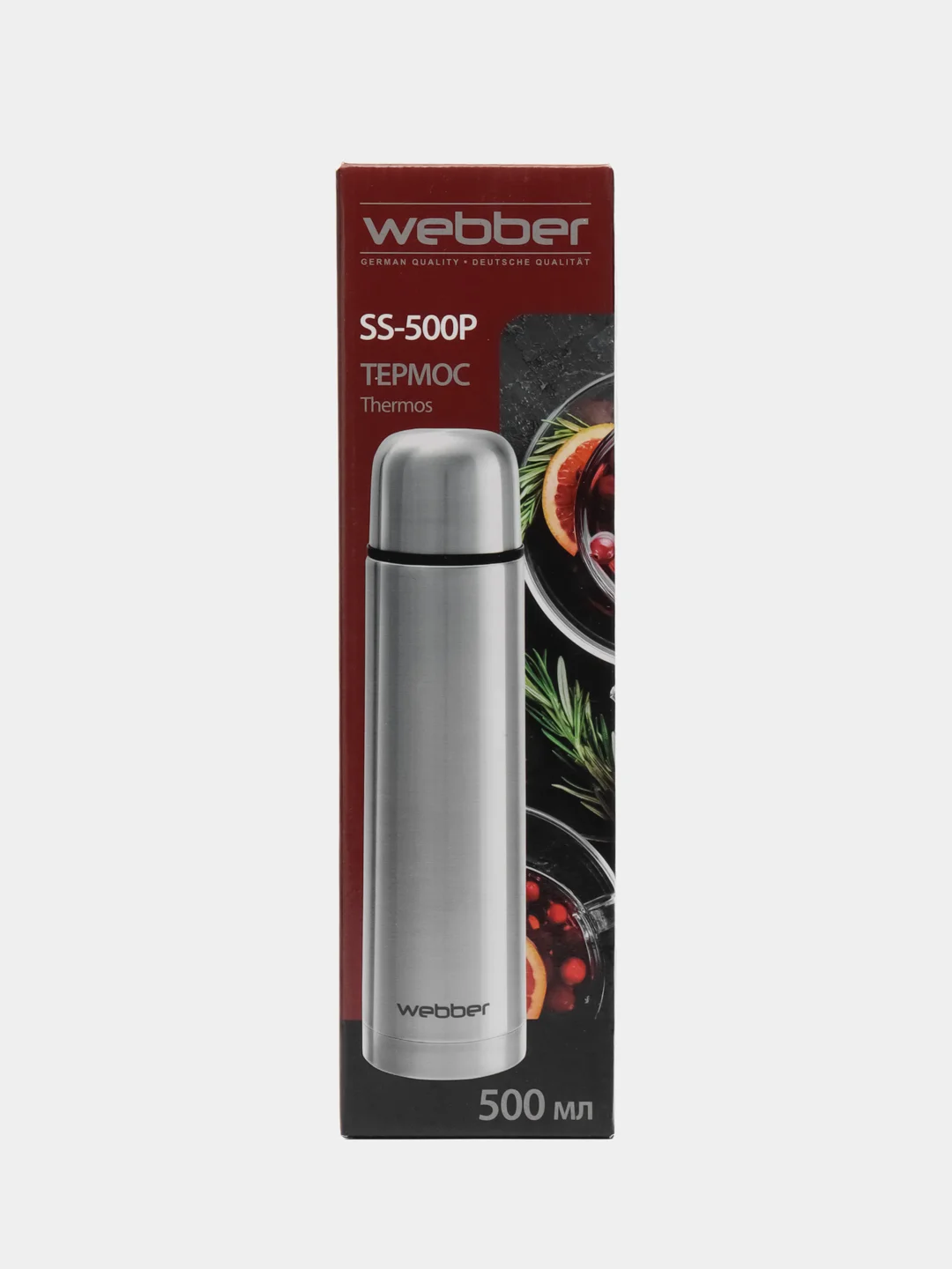 Термос для чая, 0,5 л, Webber SS-500P