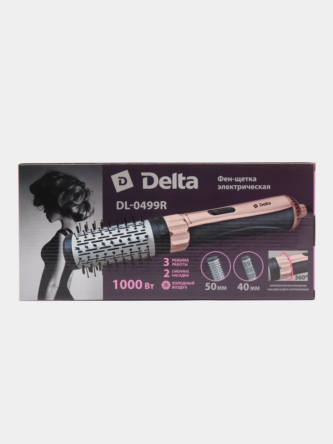 Фен-щетка для волос DELTA DL-0499R