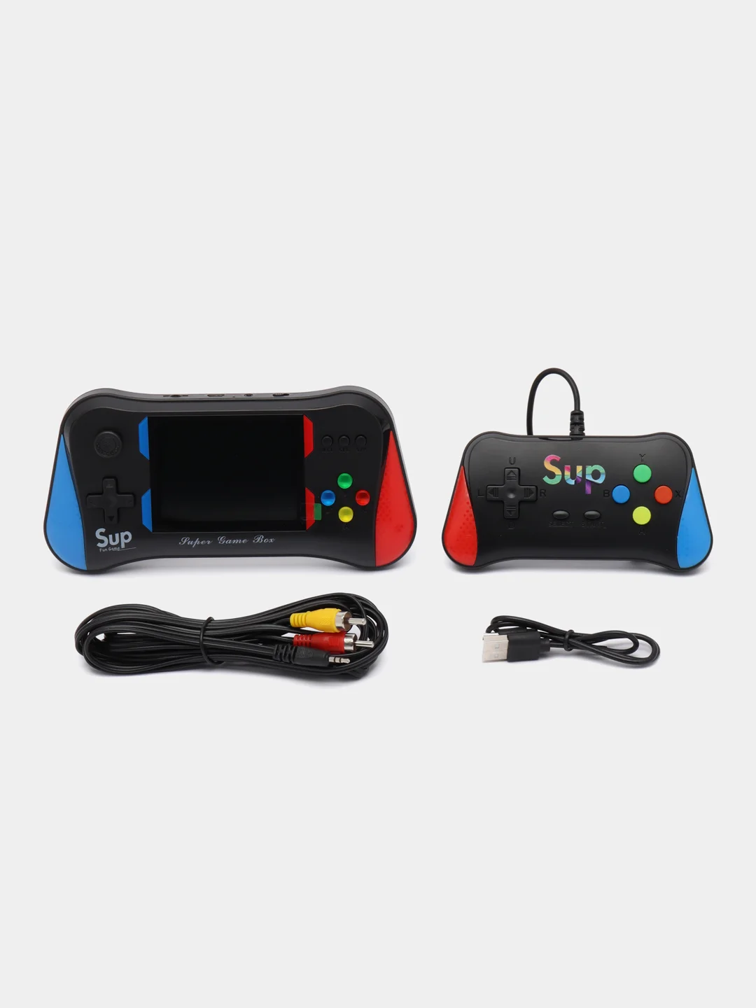 Черный игровая приставка портативная Game Box X7M с джойстиком, 500 игр
