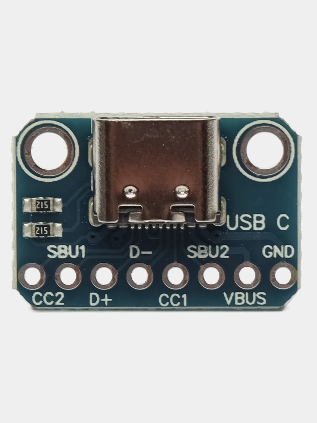 Синий распаянный разъем Type-C