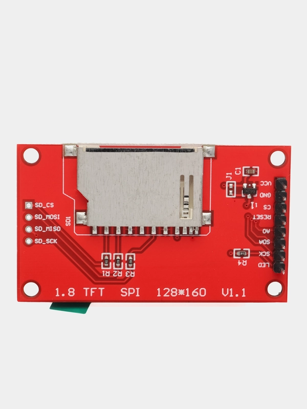 TFT дисплей 1.8 SPI, цветной, на базе ST7735
