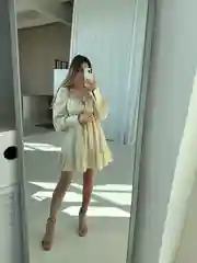 Белый платье с длинным рукавом, весна, лето