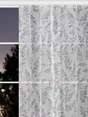 Серый тюль для комнаты, для интерьера, кухни, гостиной / под лён / 200 х 270 см / дом, дача