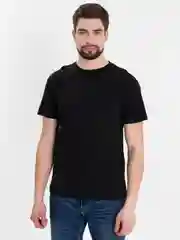 Черный футболка мужская однотонная