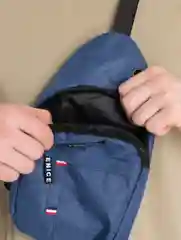 Нагрудная сумка через плечо, синяя
