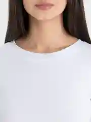 Белый базовый лонгслив женский, с длинным рукавом
