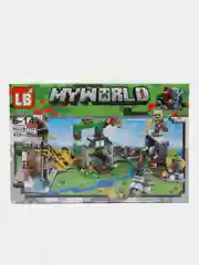 Зелёный хаки конструктор Minecraft(Майнкрафт) My World(Мой мир) совместим с Лего (Lego) 340-550 деталей