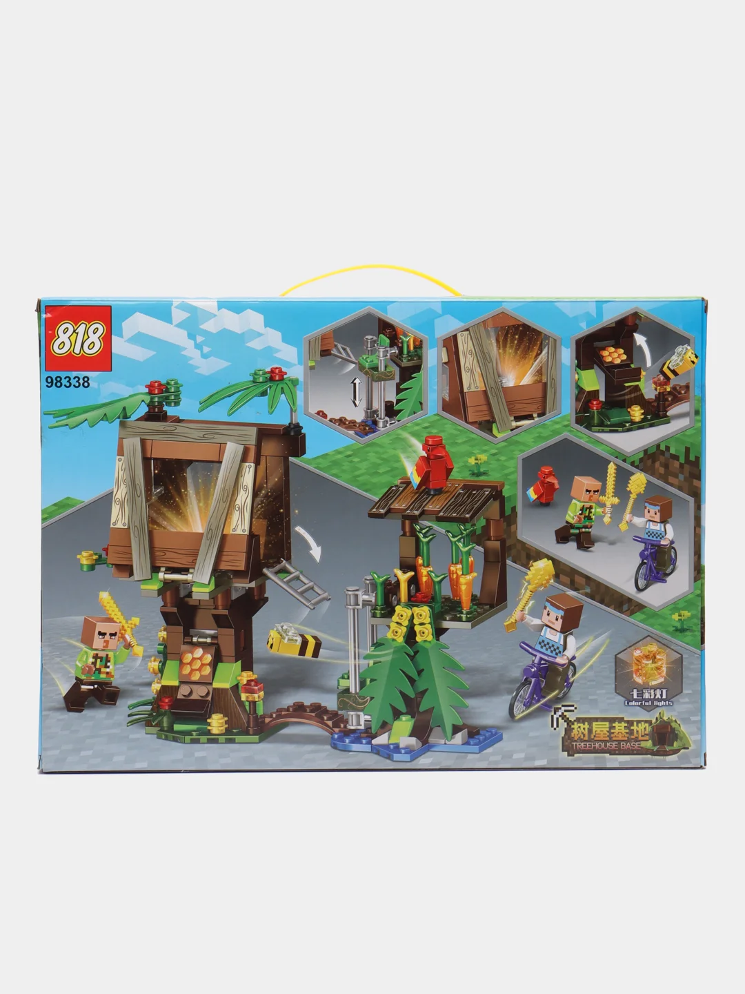 Салатовый конструктор Minecraft(Майнкрафт) My World(Мой мир) совместим с Лего (Lego) 340-550 деталей