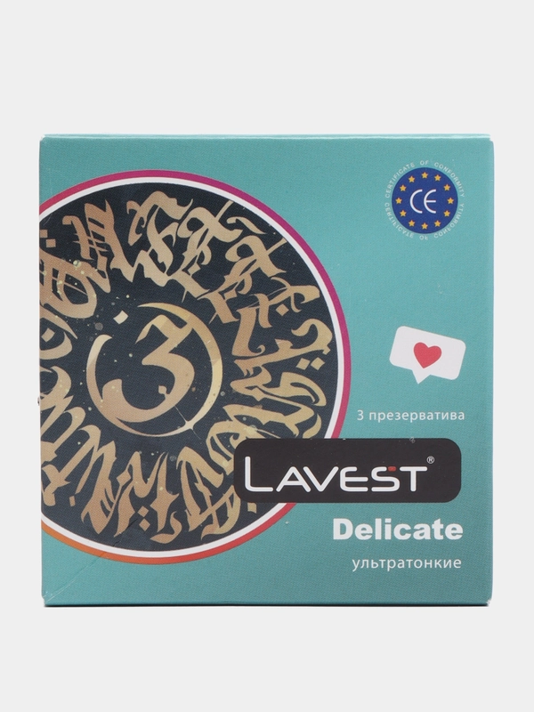 Lavest Delicate, ультратонкие презервативы, 3 шт