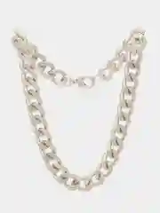 Серебряный цепочка золотая / серебряная "Красиво жить" 45 см