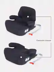 Черный автокресло RANT AY313 "TURBO" Isofix Active Line группа 3 (22-36 кг)