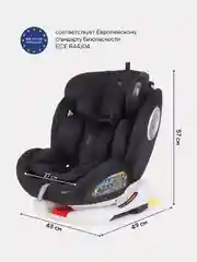 Черный автокресло RANT basic YC06 "Twist" isofix группа 0+-1-2-3 (0-36 кг)