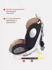 Бежевый автокресло RANT basic YC06 "Twist" isofix группа 0+-1-2-3 (0-36 кг)