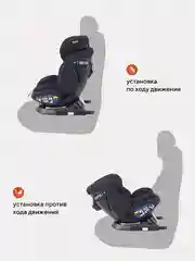 Черный автокресло RANT UB619 "NITRO" isofix группа 0+-1-2-3  (0-36 кг)