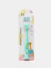 Бирюзовый детская трехсторонняя зубная щетка 3D