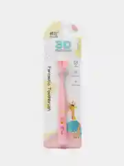 Розовый детская трехсторонняя зубная щетка 3D