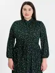 Зеленый платье женское . Производство -  Киргизия. Состав ткани - бамбуковое волокно